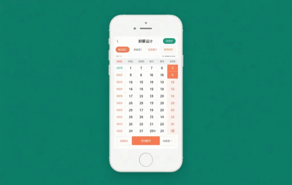 开奖号码表格与期号设计